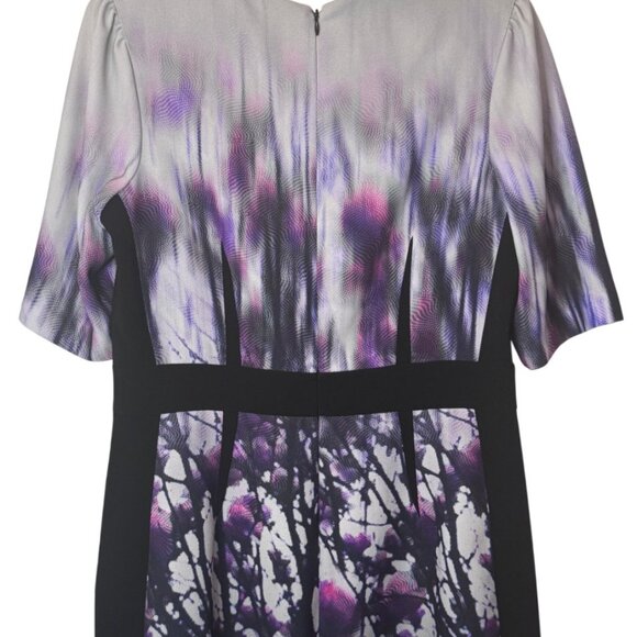 Rickie Freeman for Teri Jon ombre floral midi dress size 10 - Picture 5 of 9